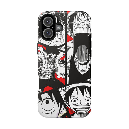 Luffy & Gear 5 Manga Tough Magnetic iPhone Case – Bold Adventure Design