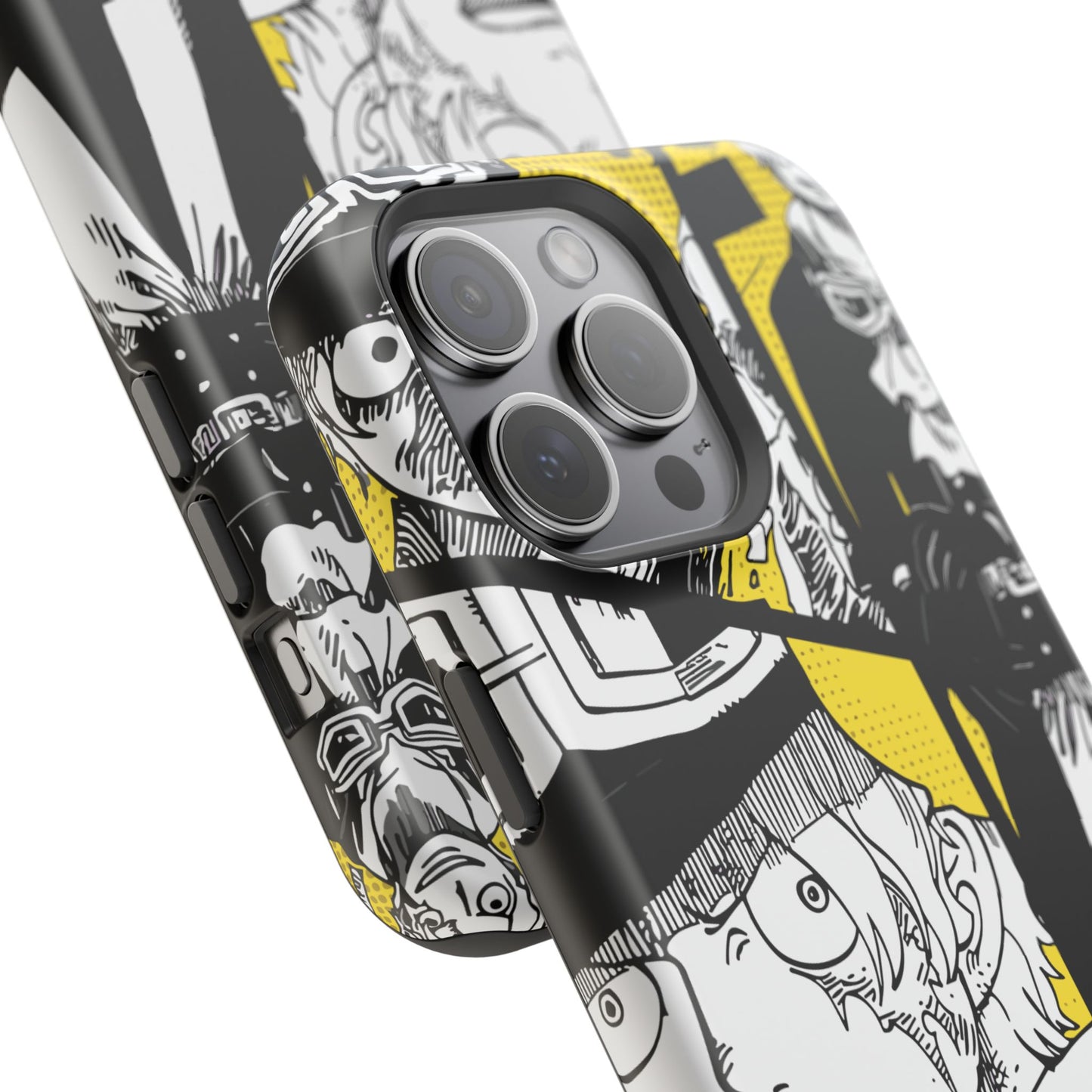 Sabo Yellow Manga Magnetic iPhone Case – Revolutionary Flame Design