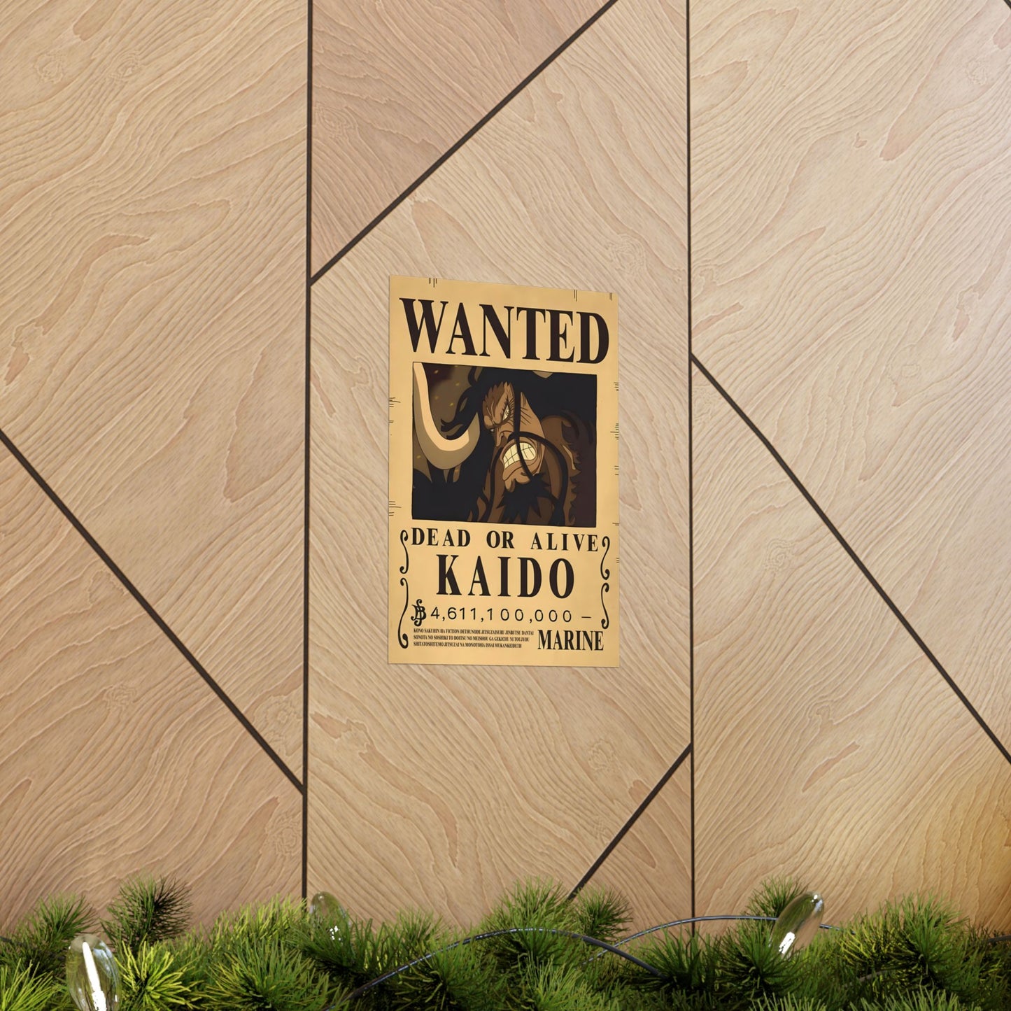 One Piece Kaido Wanted Poster - Premium Matte Art Print