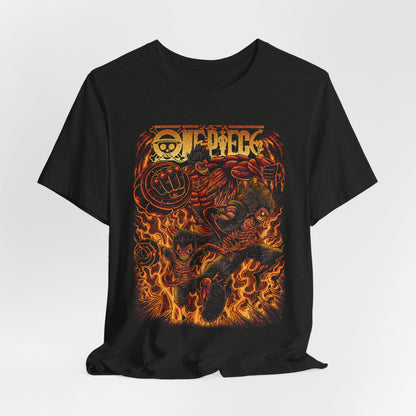 Luffy Gear 4 Evolution Tee – One Piece Boundman, Tankman & Snakeman T-Shirt