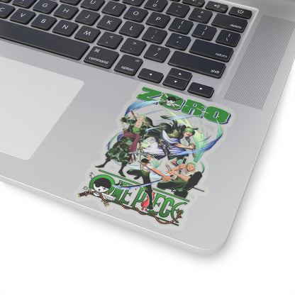 Epic Zoro Collage Sticker – Unite the Power of the Pirate Hunter