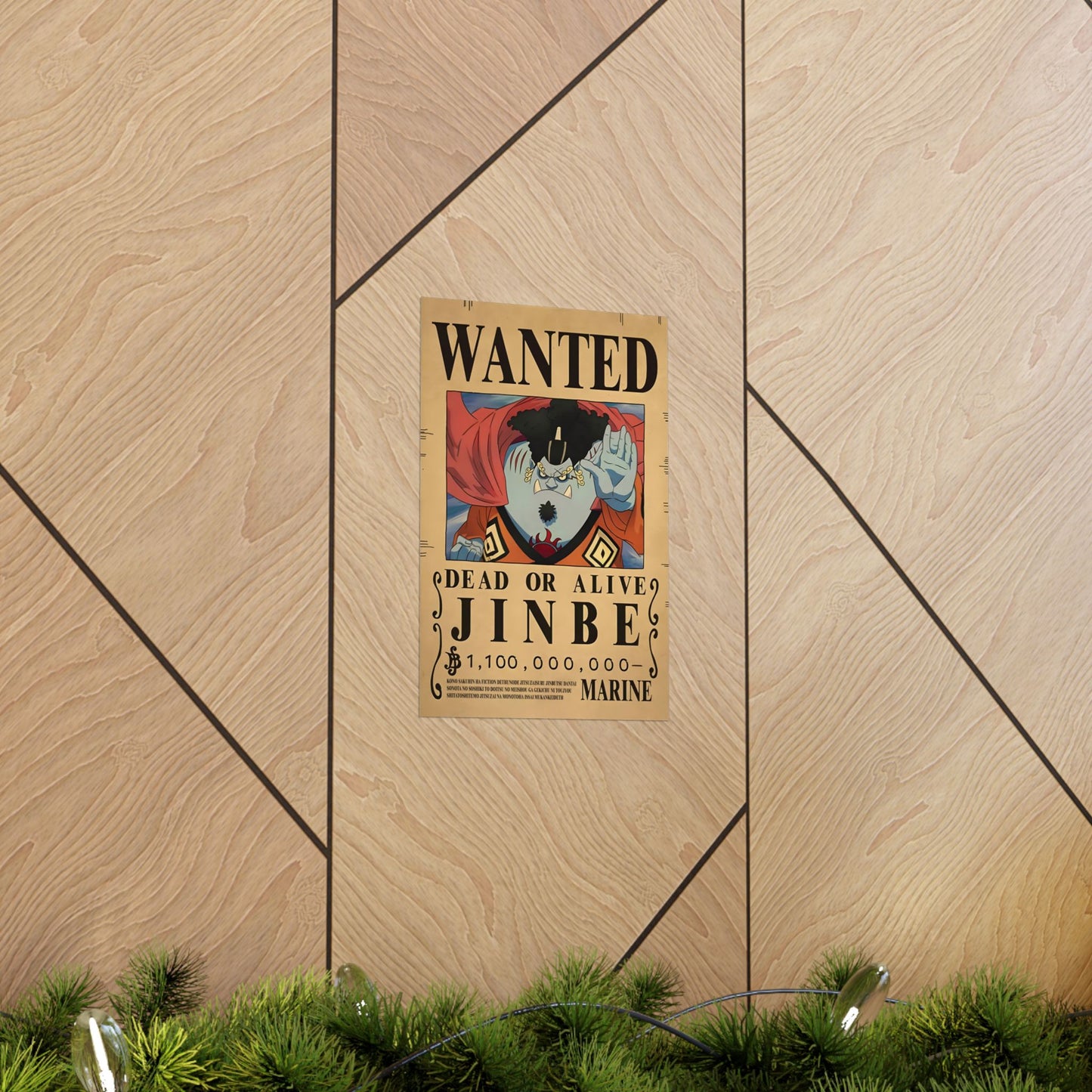 One Piece Jinbe Wanted Poster - Premium Matte Art Print