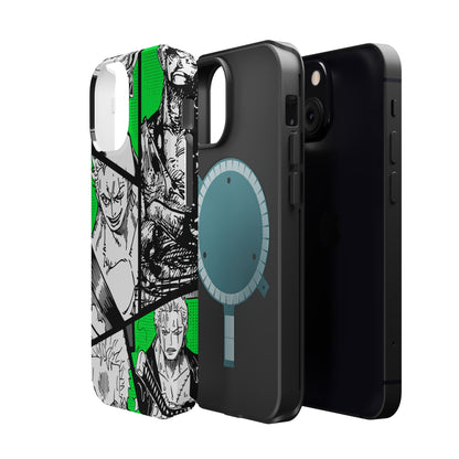 Zoro Magnetic Tough iPhone Case – Embrace the Spirit of the Swordsman