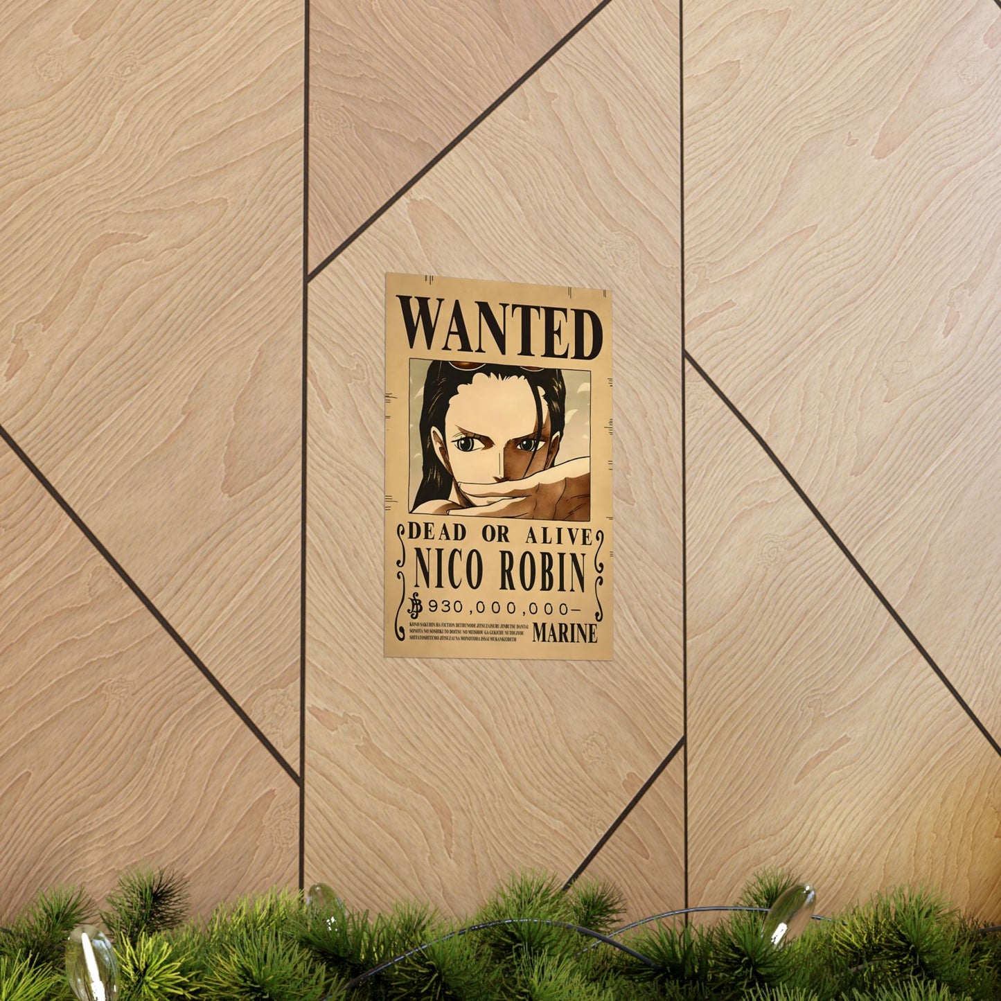 One Piece Nico Robin Wanted Poster - Premium Matte Art Print