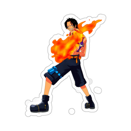 Portgas D. Ace Flame Kiss-Cut Sticker – Embody the Fire Fist