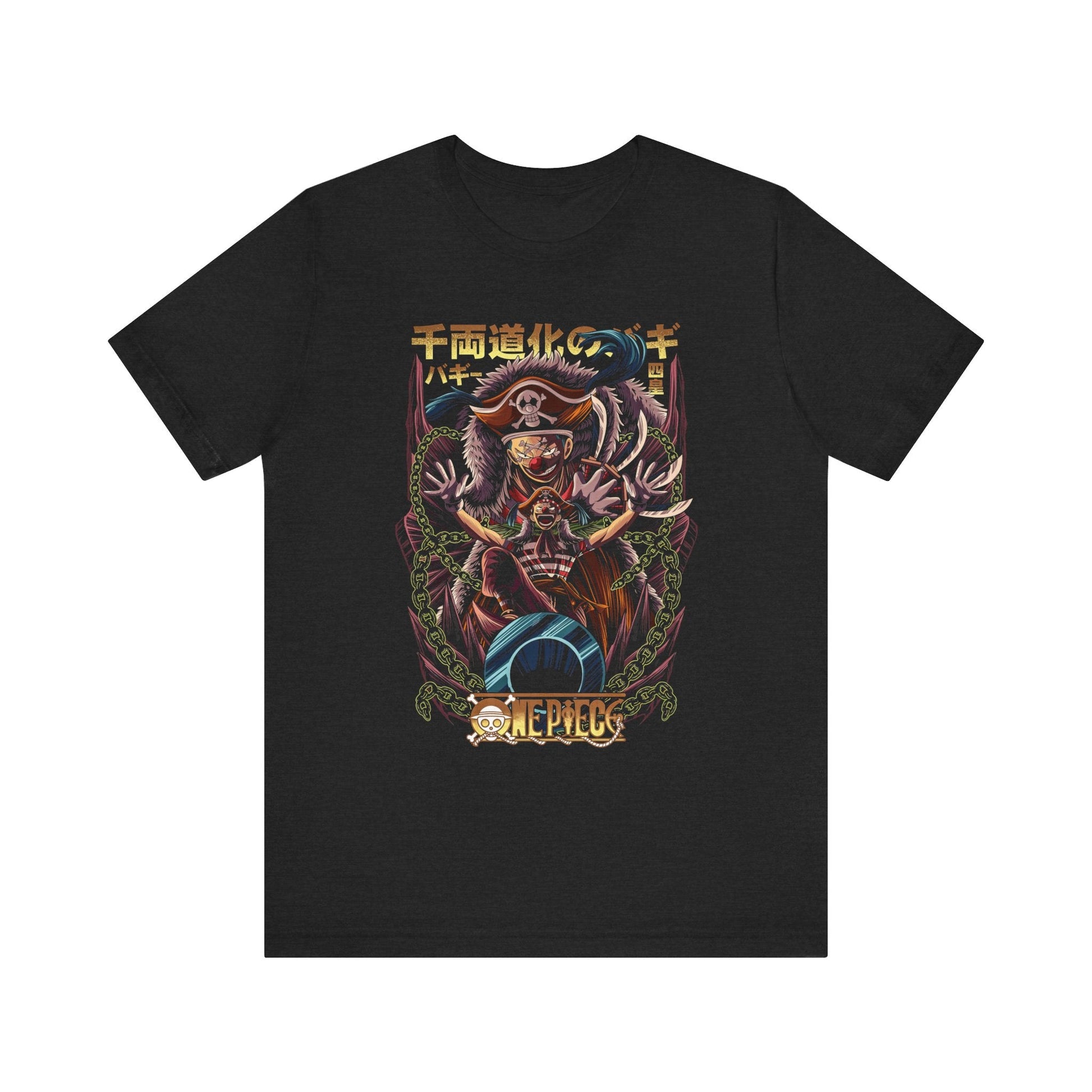 Buggy the Clown – Chaos and Laughter T-shirt – One Piece Printify