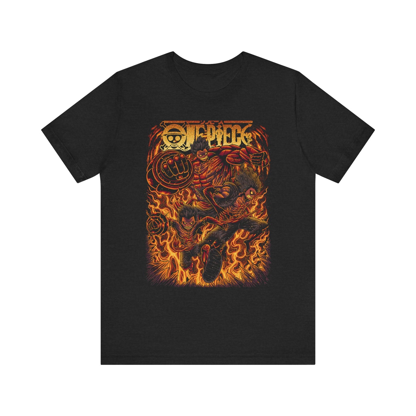 Luffy Gear 4 Evolution Tee – One Piece Boundman, Tankman & Snakeman T-Shirt