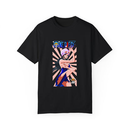 Garment-Dyed Nico Robin T-Shirt – One Piece The Archaeologist's Elegance