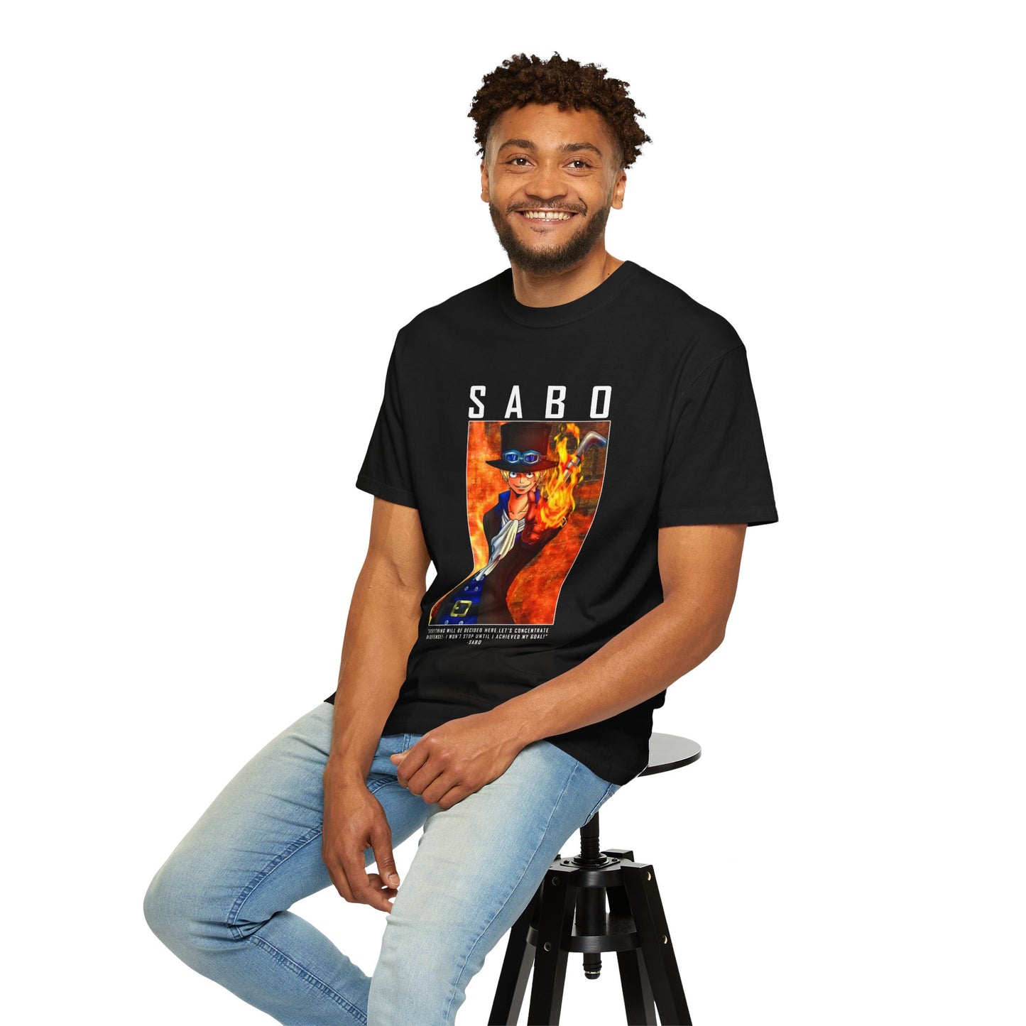 Sabo Garment-Dyed Unisex T-Shirt – Revolutionary Flame