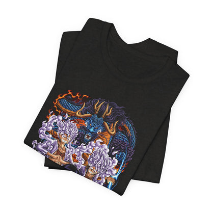 One Piece Wano Showdown Tee – Luffy vs Kaido Epic Battle T-Shirt