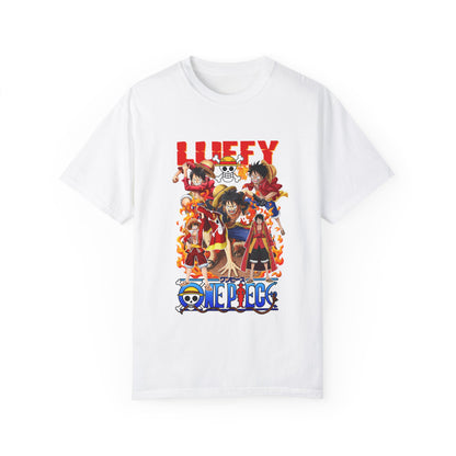 Garment-Dyed Luffy Evolution T-Shirt – One Piece Pirate King Journey