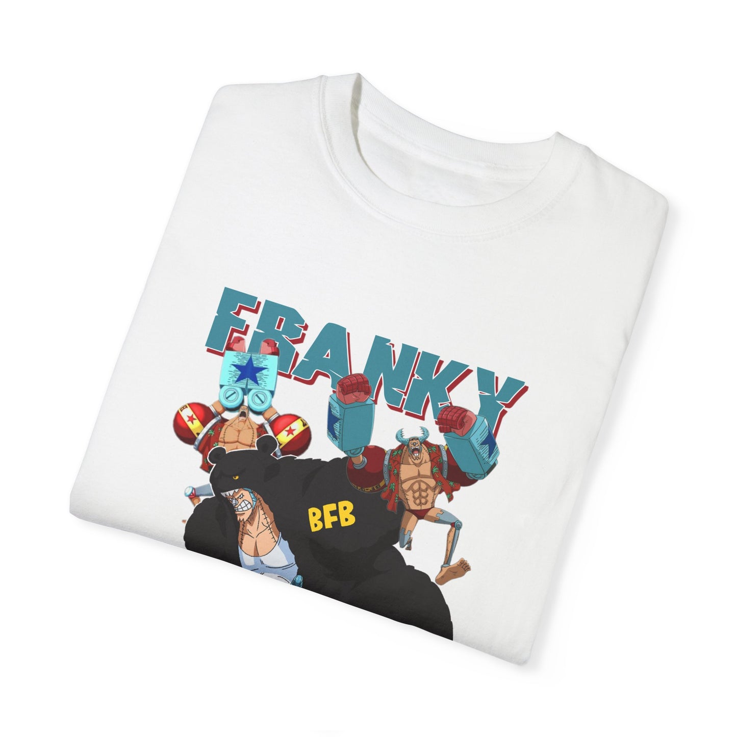 Garment-Dyed Franky Cyborg T-Shirt – One Piece Inspired Apparel