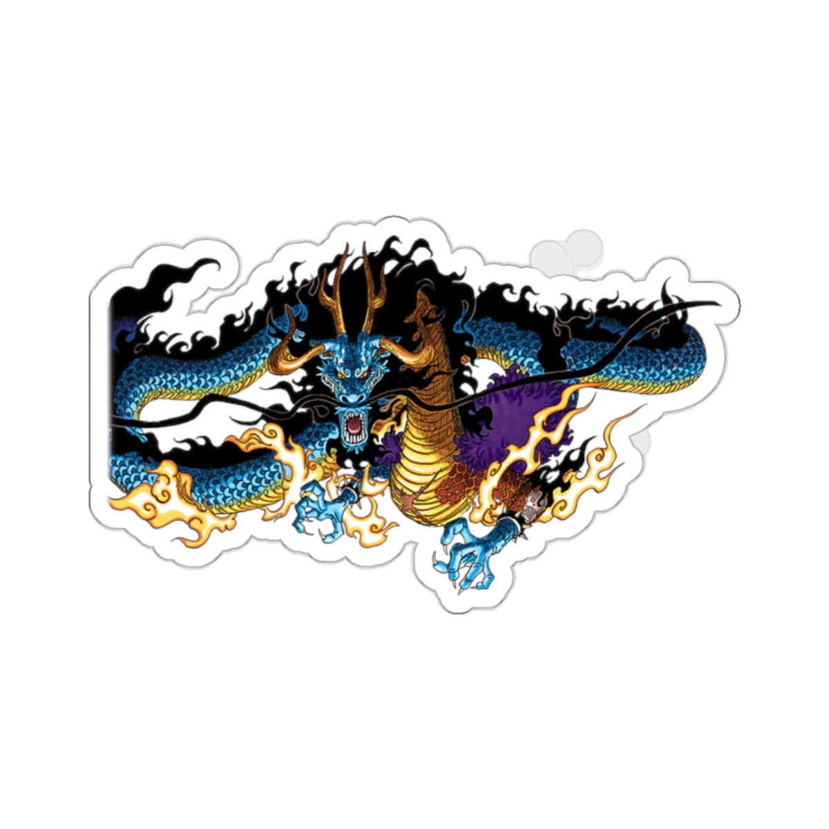 Kaido in Dragon Form – Electrify Your Space with This Vinyl Sticker