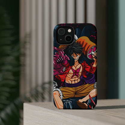 Monkey D. Luffy Magnetic Tough Case – Bold Straw Hat Captain Design