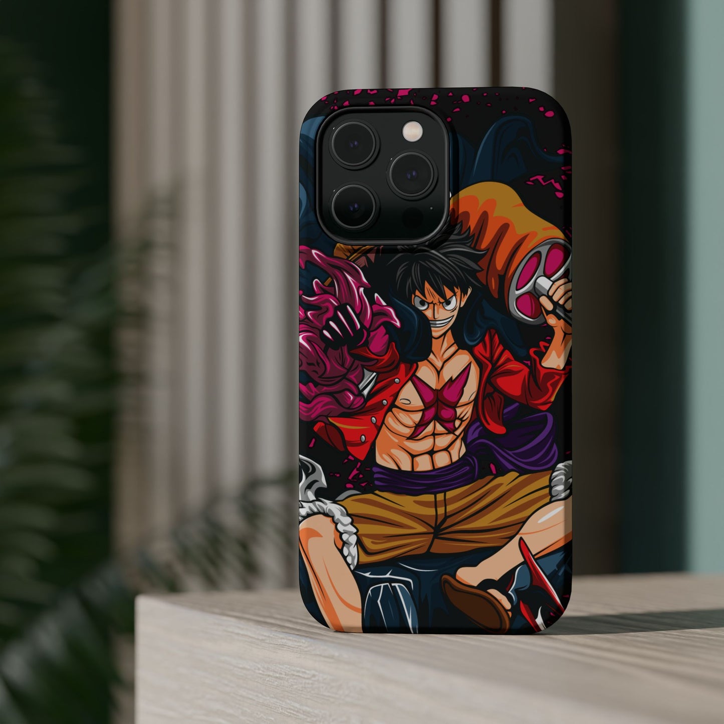 Monkey D. Luffy Magnetic Tough Case – Bold Straw Hat Captain Design