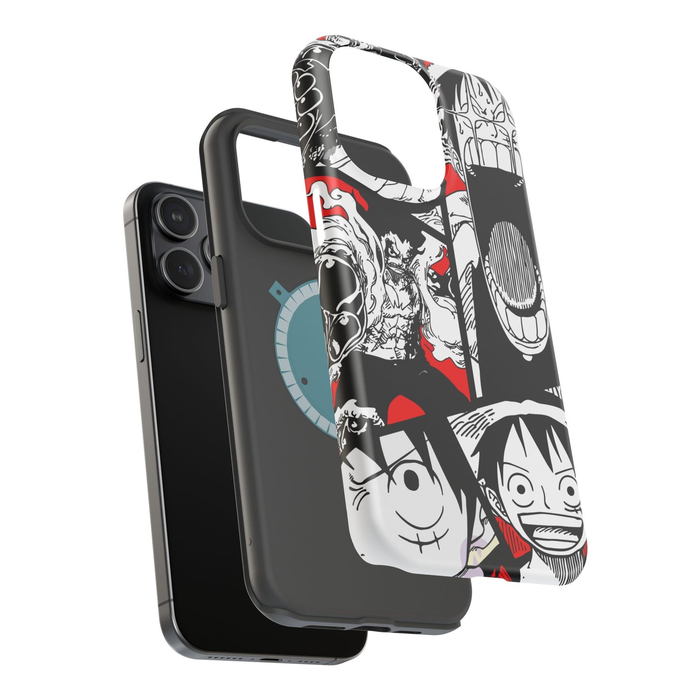 Luffy & Gear 5 Manga Tough Magnetic iPhone Case – Bold Adventure Design