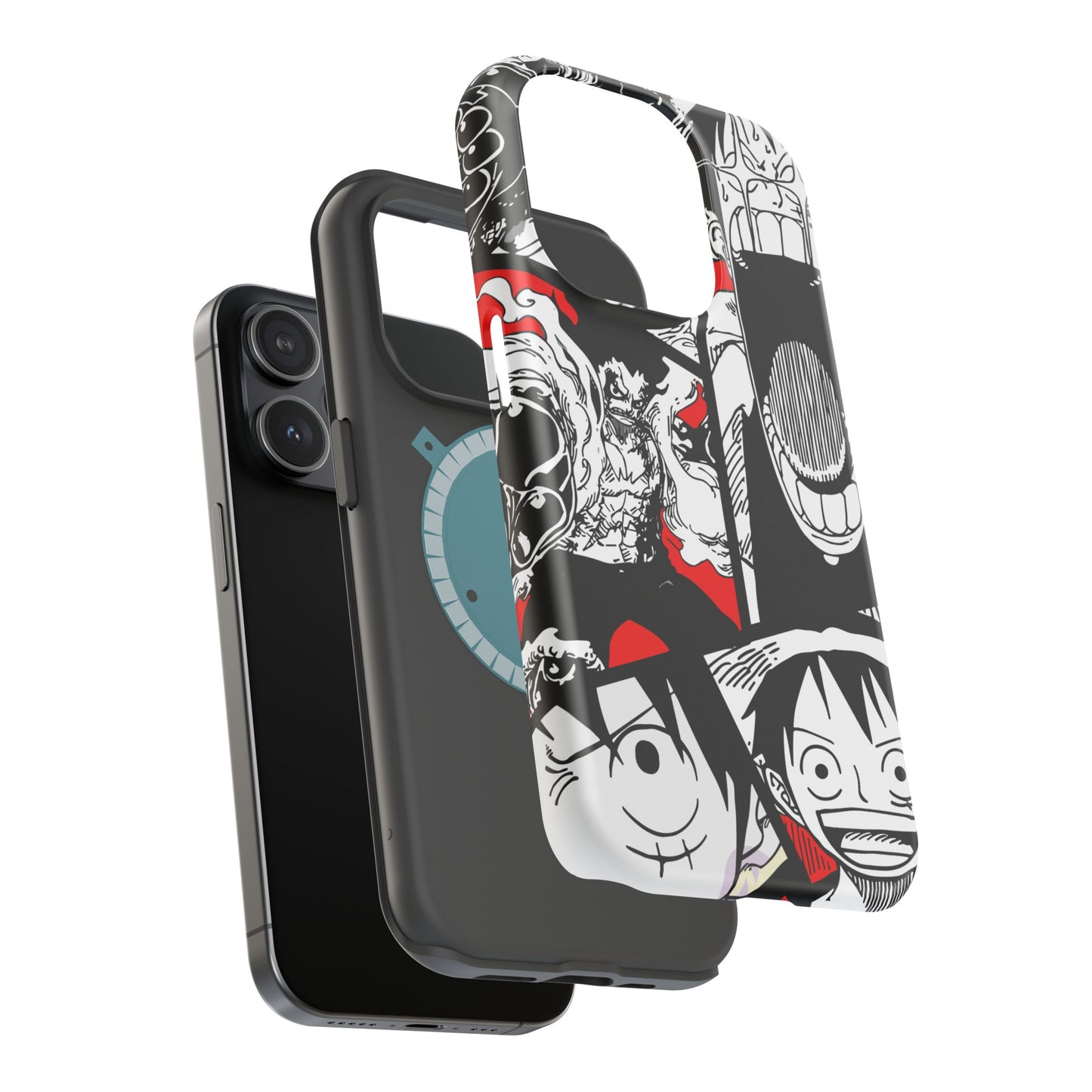 Luffy & Gear 5 Manga Tough Magnetic iPhone Case – Bold Adventure Design