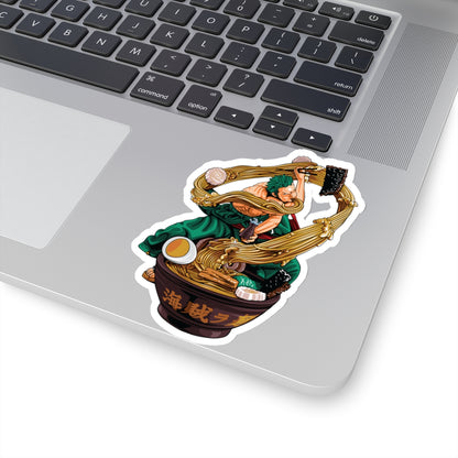 Roronoa Zoro Kiss-Cut Sticker – Pirate Ramen Warrior