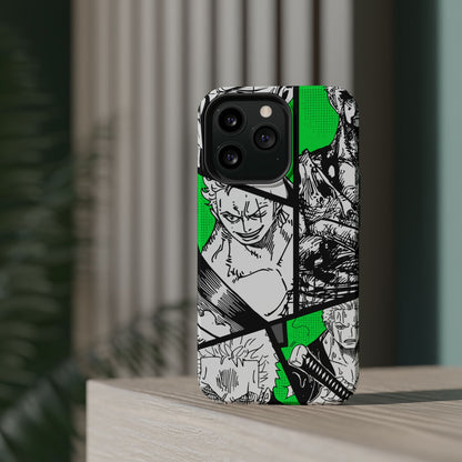 Zoro Magnetic Tough iPhone Case – Embrace the Spirit of the Swordsman