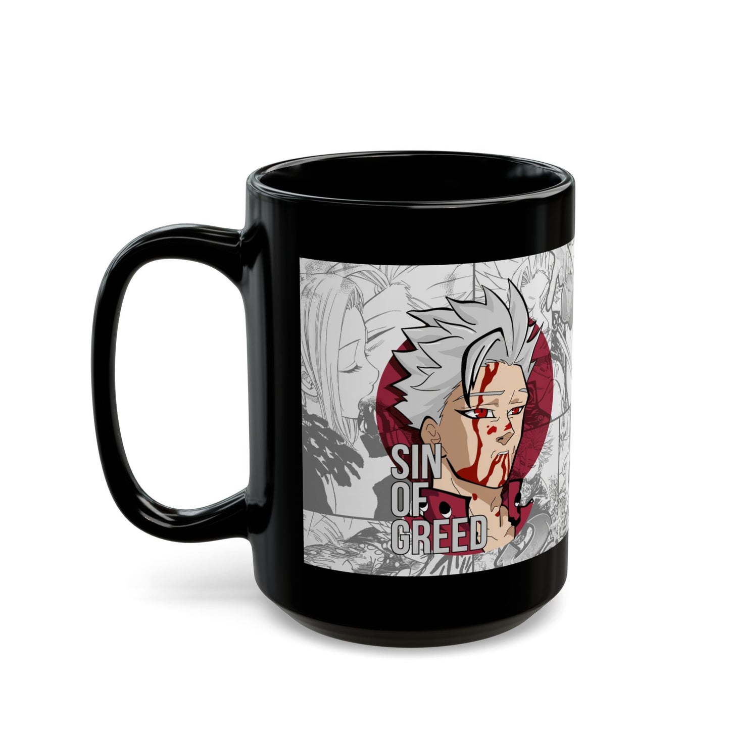 Ban – Sin of Greed Black Ceramic Mug – Seven Deadly Sins Inspired