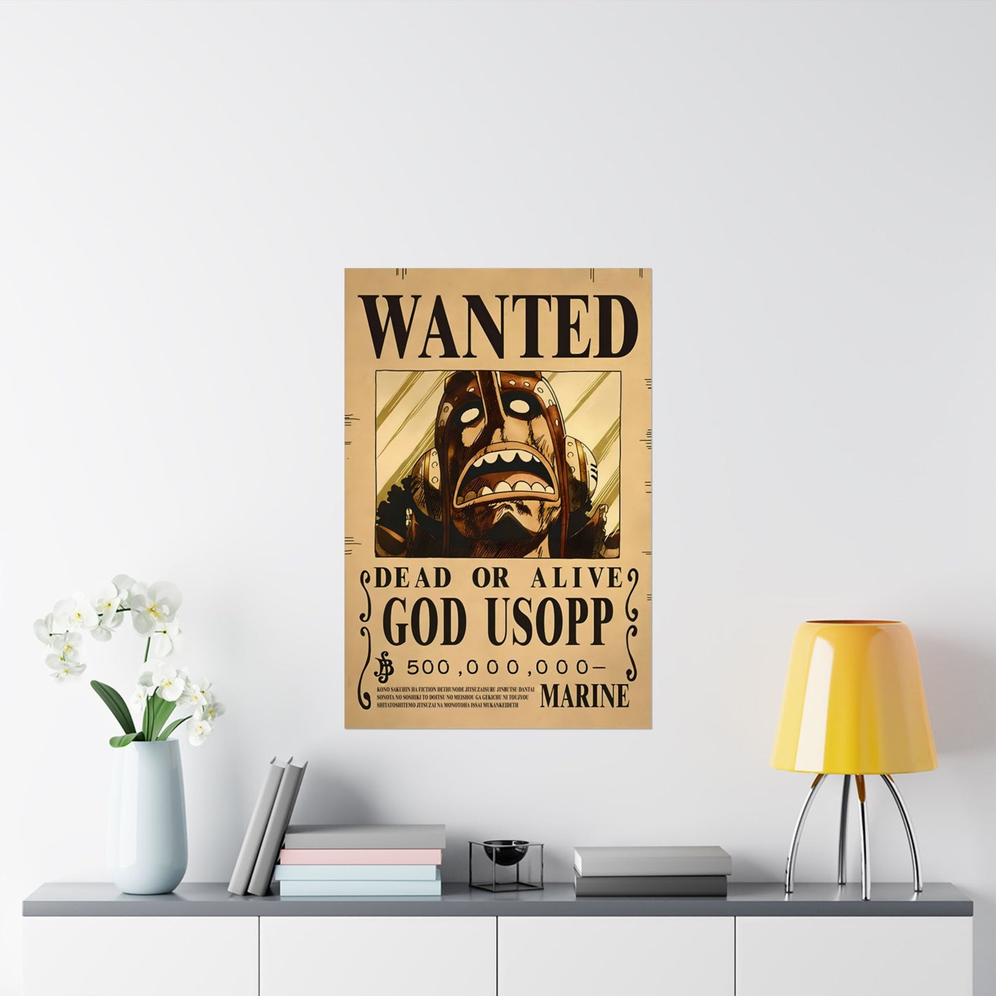 One Piece God Usopp Wanted Poster - Premium Matte Art Print