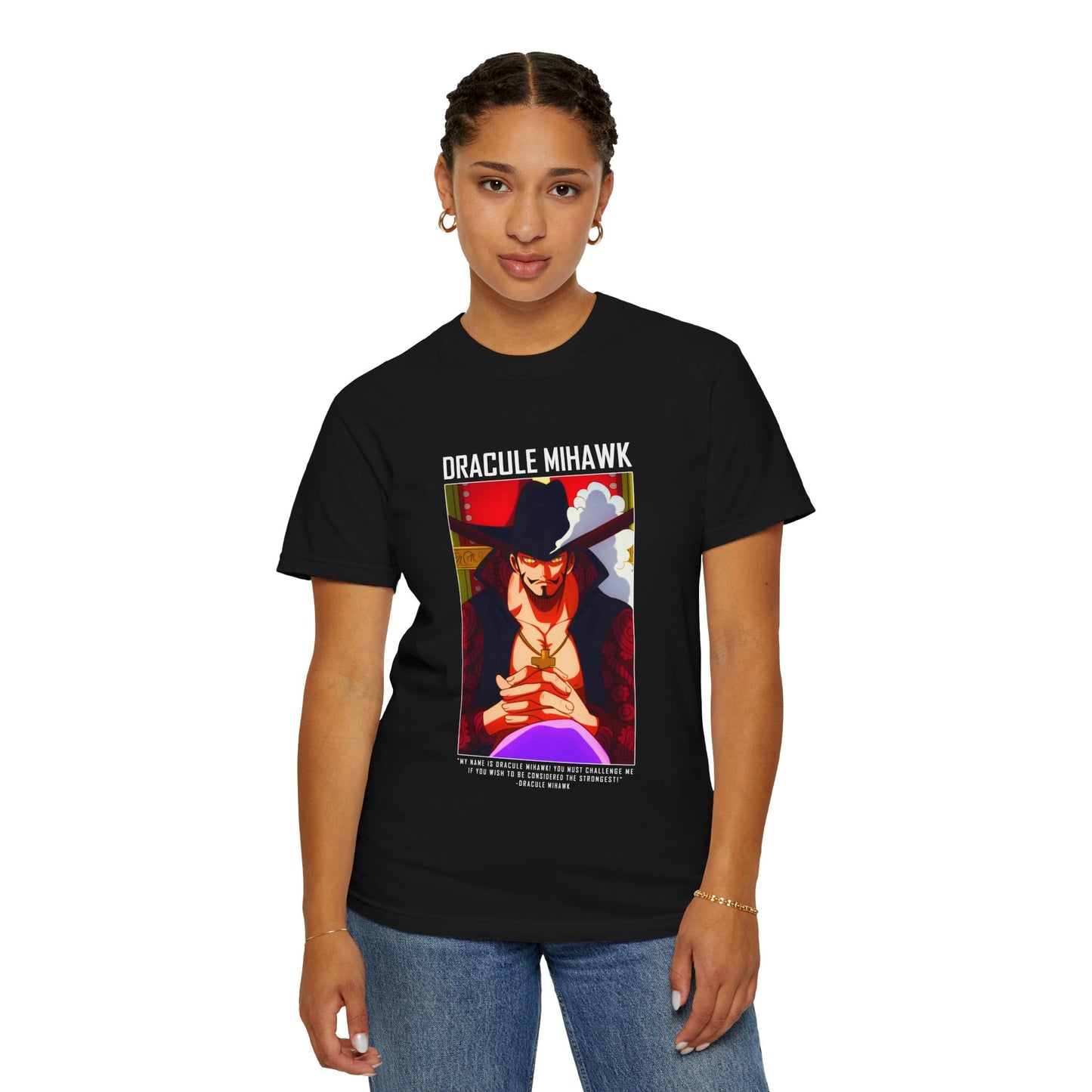 Dracule Mihawk Garment-Dyed Unisex T-Shirt – The World's Strongest Swordsman