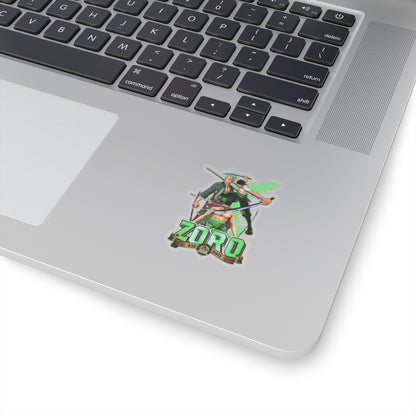 Triple Threat Zoro Sticker – Celebrate the Three-Sword Legend