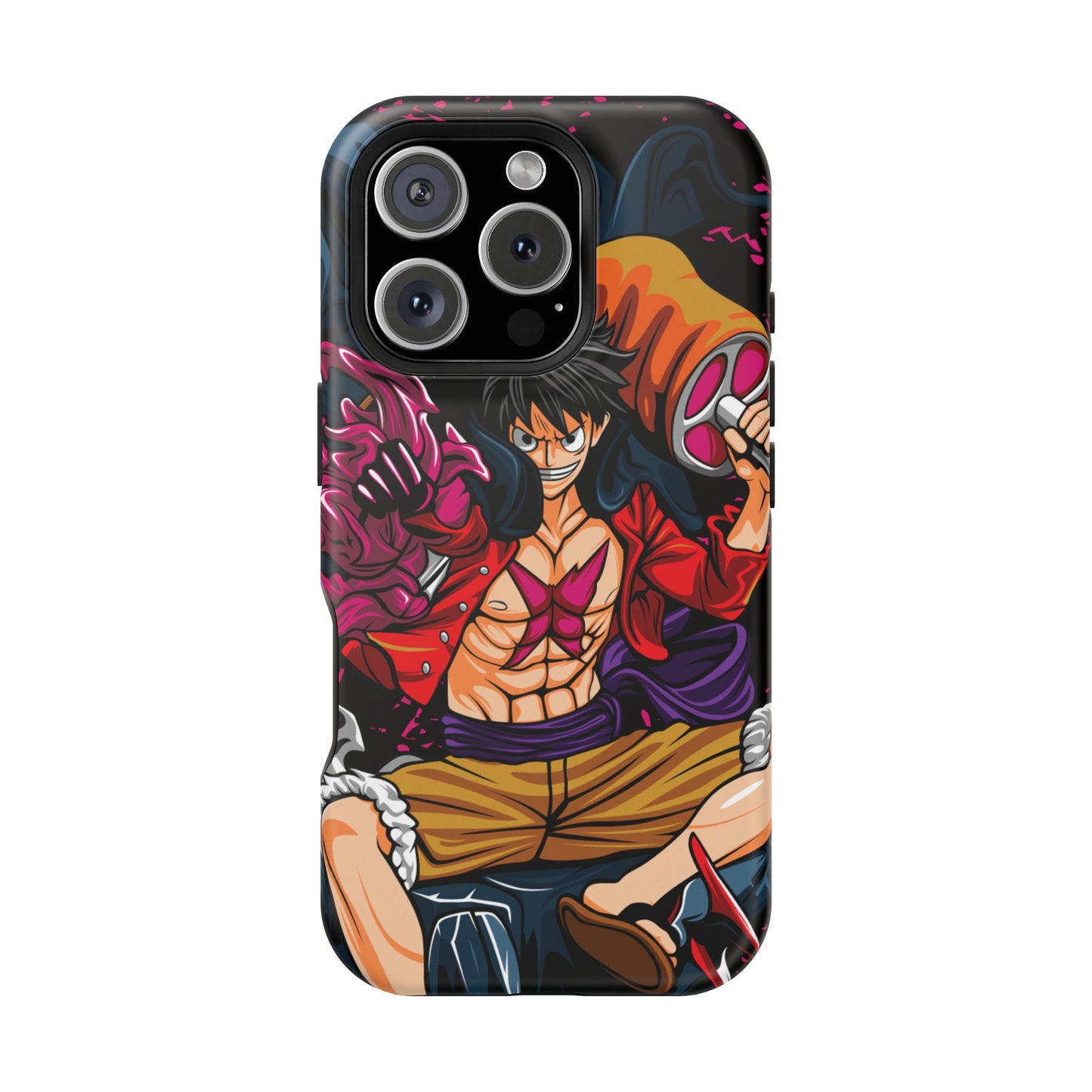 Monkey D. Luffy Magnetic Tough Case – Bold Straw Hat Captain Design