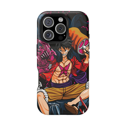 Monkey D. Luffy Magnetic Tough Case – Bold Straw Hat Captain Design