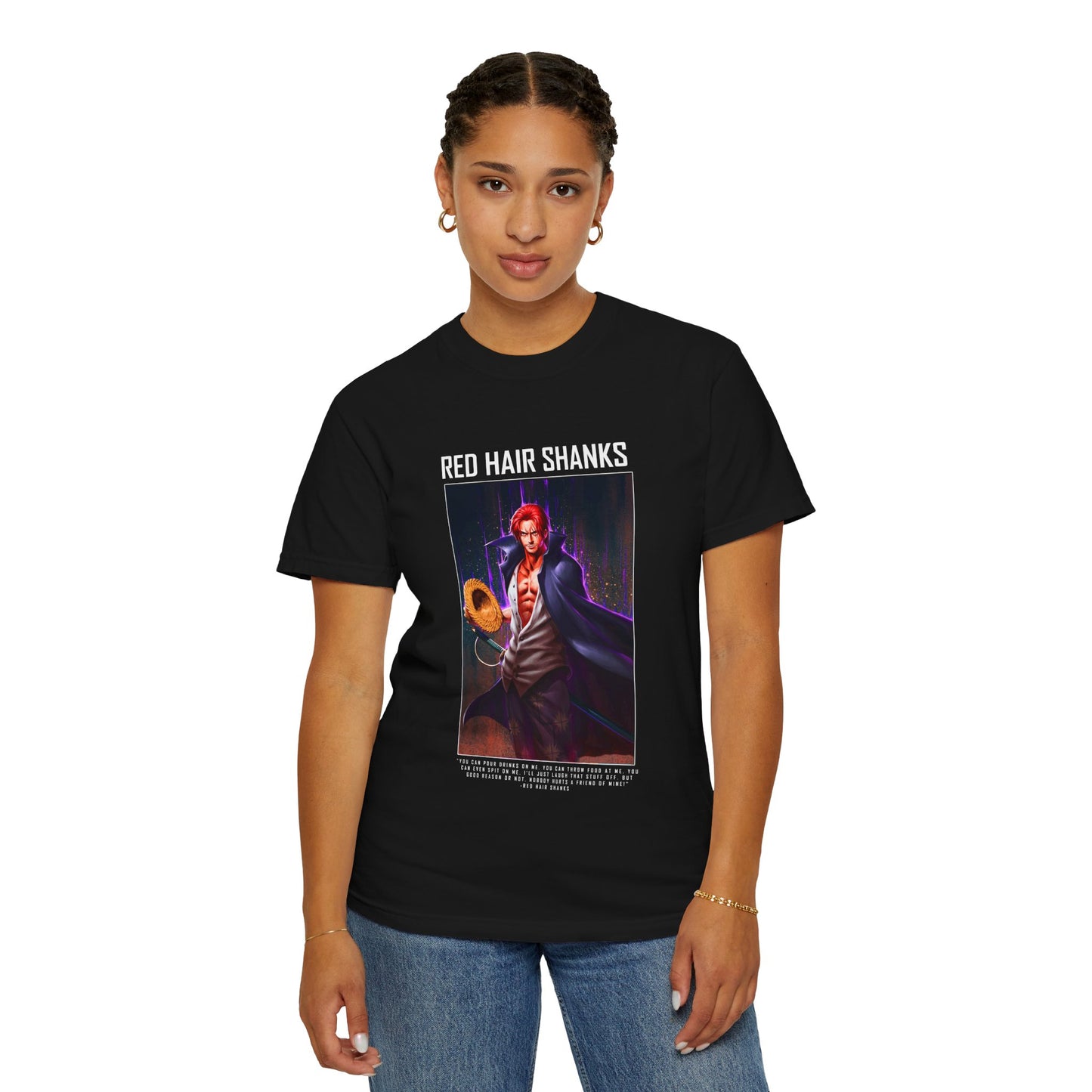 Red-Haired Shanks Garment-Dyed T-Shirt – One Piece Emperor of the Sea