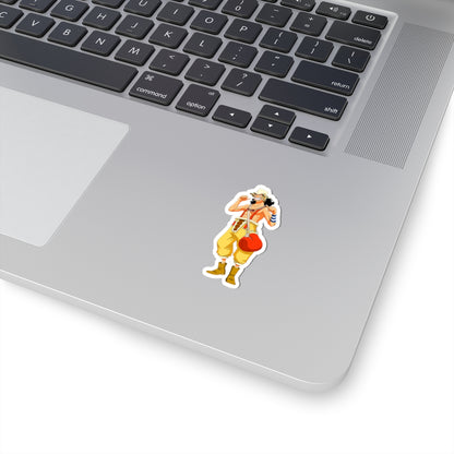 Usopp Warrior Pose Kiss-Cut Sticker