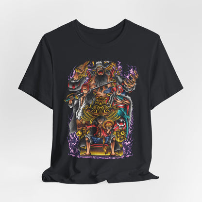 One Piece Yonko Throne Tee – Luffy’s Pirate King Legacy T-Shirt