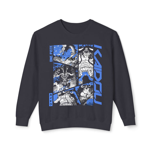 Kaido Crewneck Sweatshirt – Fierce Blue One Piece Apparel