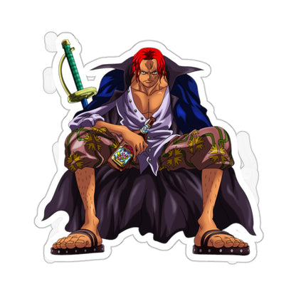 Shanks Kiss-Cut Sticker – The Legendary Red-Haired Pirate