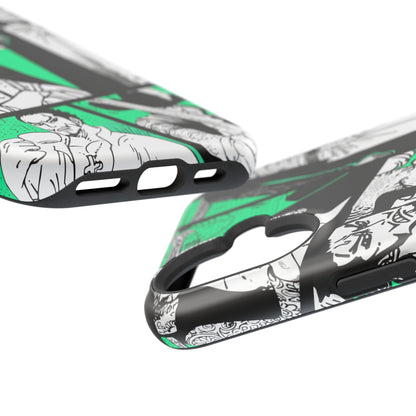 Dracule Mihawk Green Manga Tough Magnetic iPhone Case – Master Swordsman Design