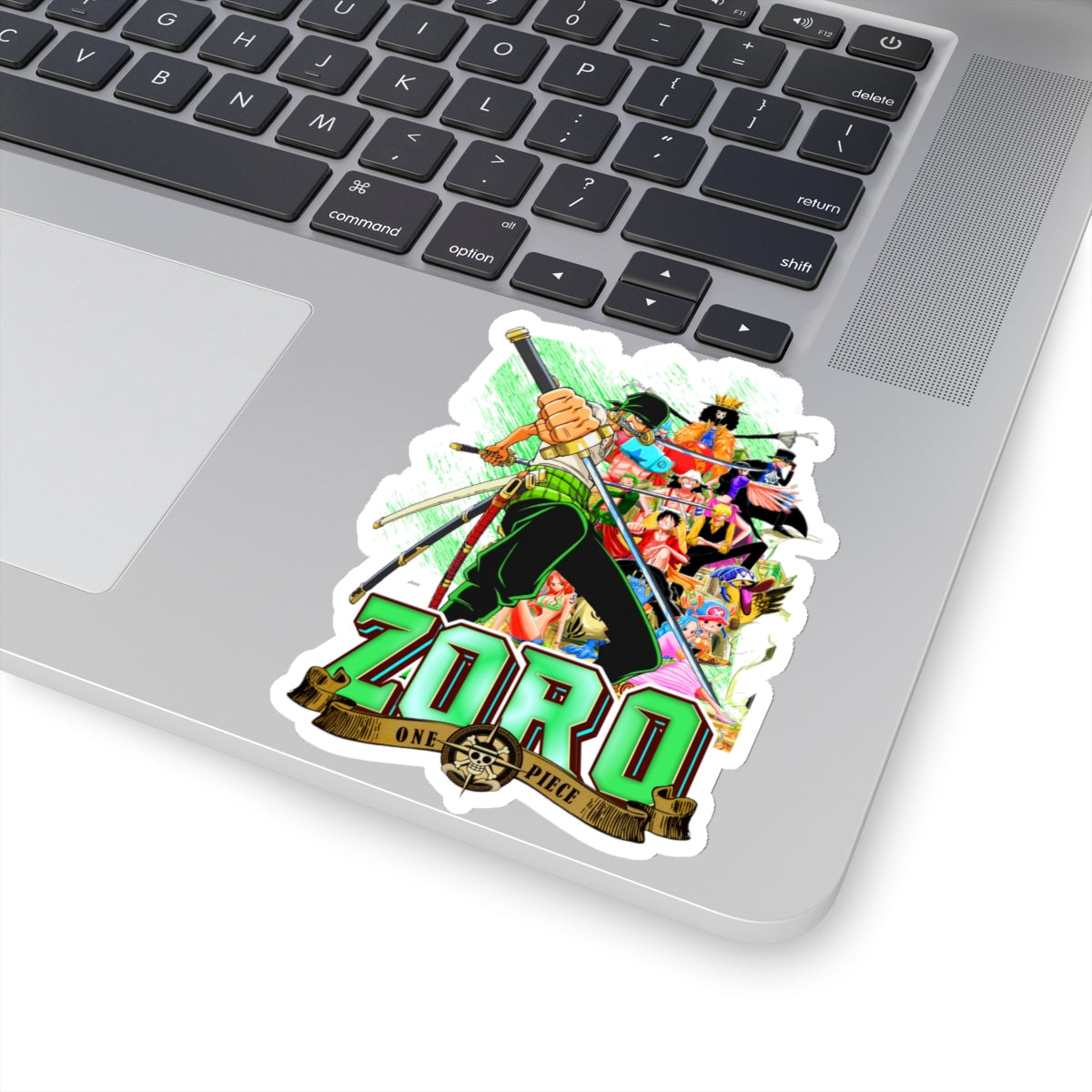 Zoro Epic Montage Sticker – Unleash the Swordsman’s Spirit