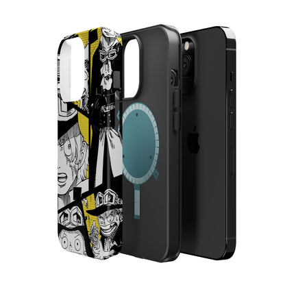 Sabo Yellow Manga Magnetic iPhone Case – Revolutionary Flame Design