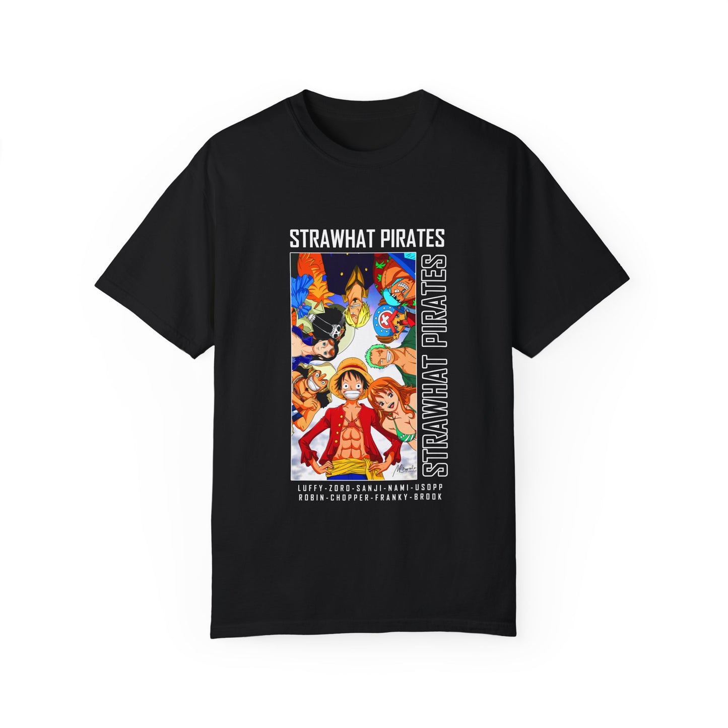 Garment-Dyed Straw Hat Pirates T-Shirt – One Piece Crew Tribute