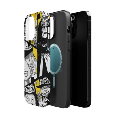 Sabo Yellow Manga Magnetic iPhone Case – Revolutionary Flame Design