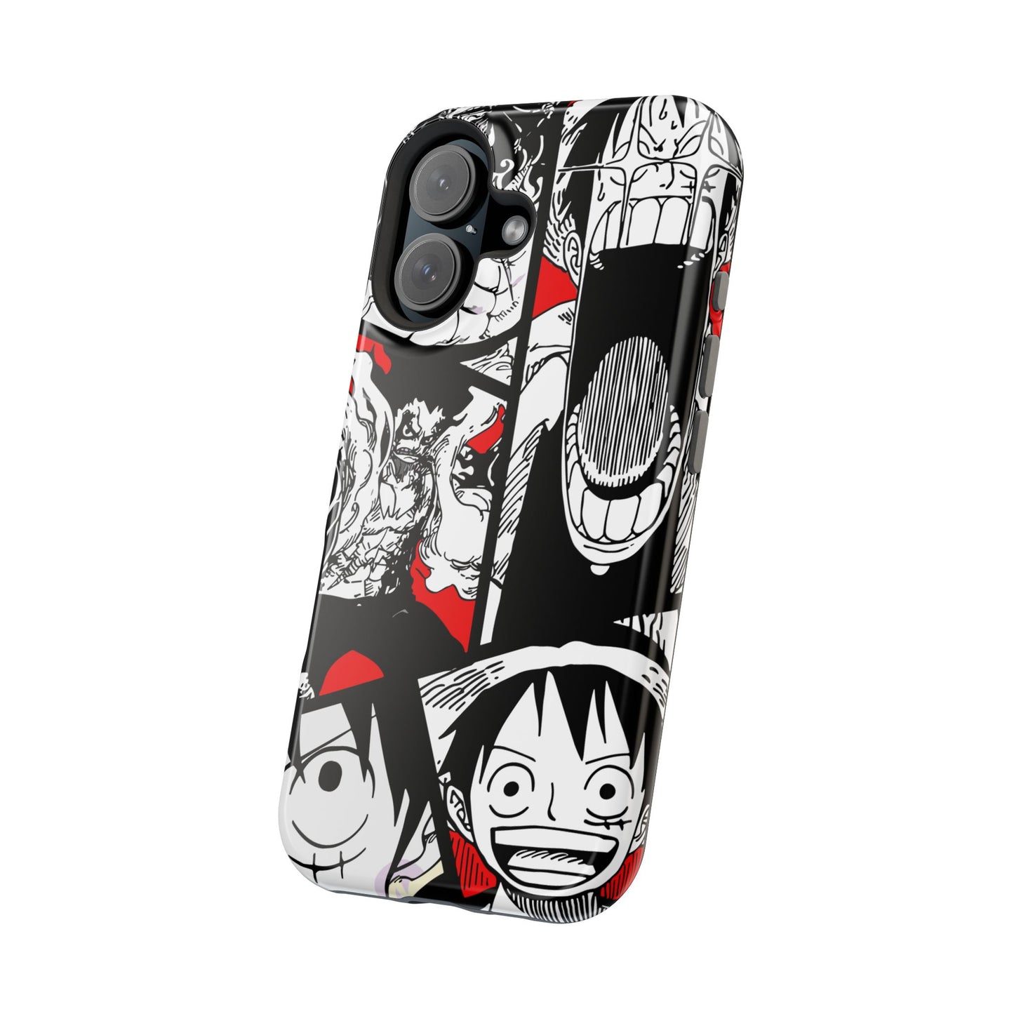 Luffy & Gear 5 Manga Tough Magnetic iPhone Case – Bold Adventure Design