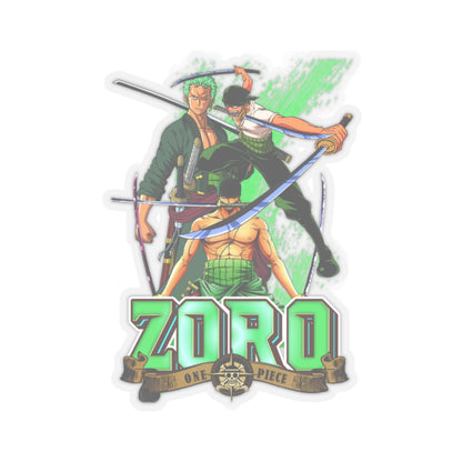 Triple Threat Zoro Sticker – Celebrate the Three-Sword Legend