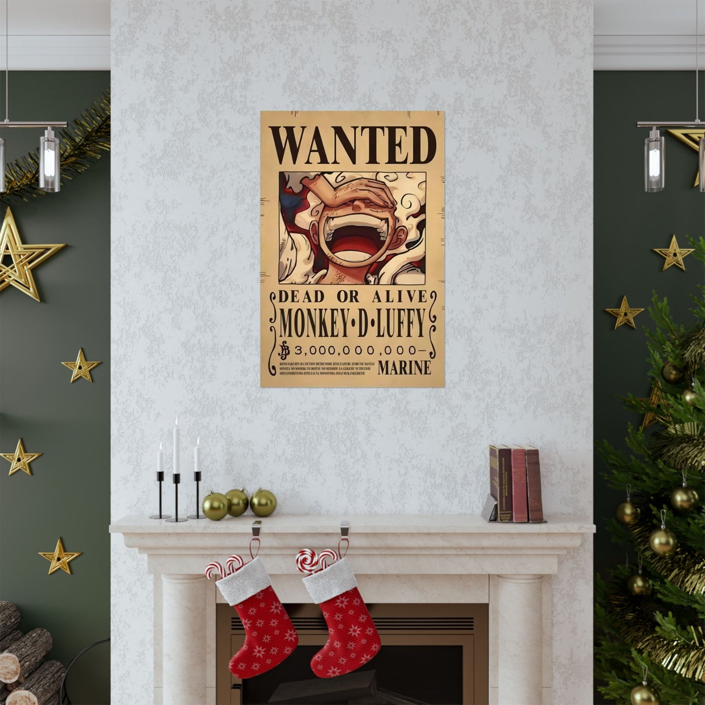 One Piece Monkey D. Luffy Wanted Poster - Premium Matte Art Print