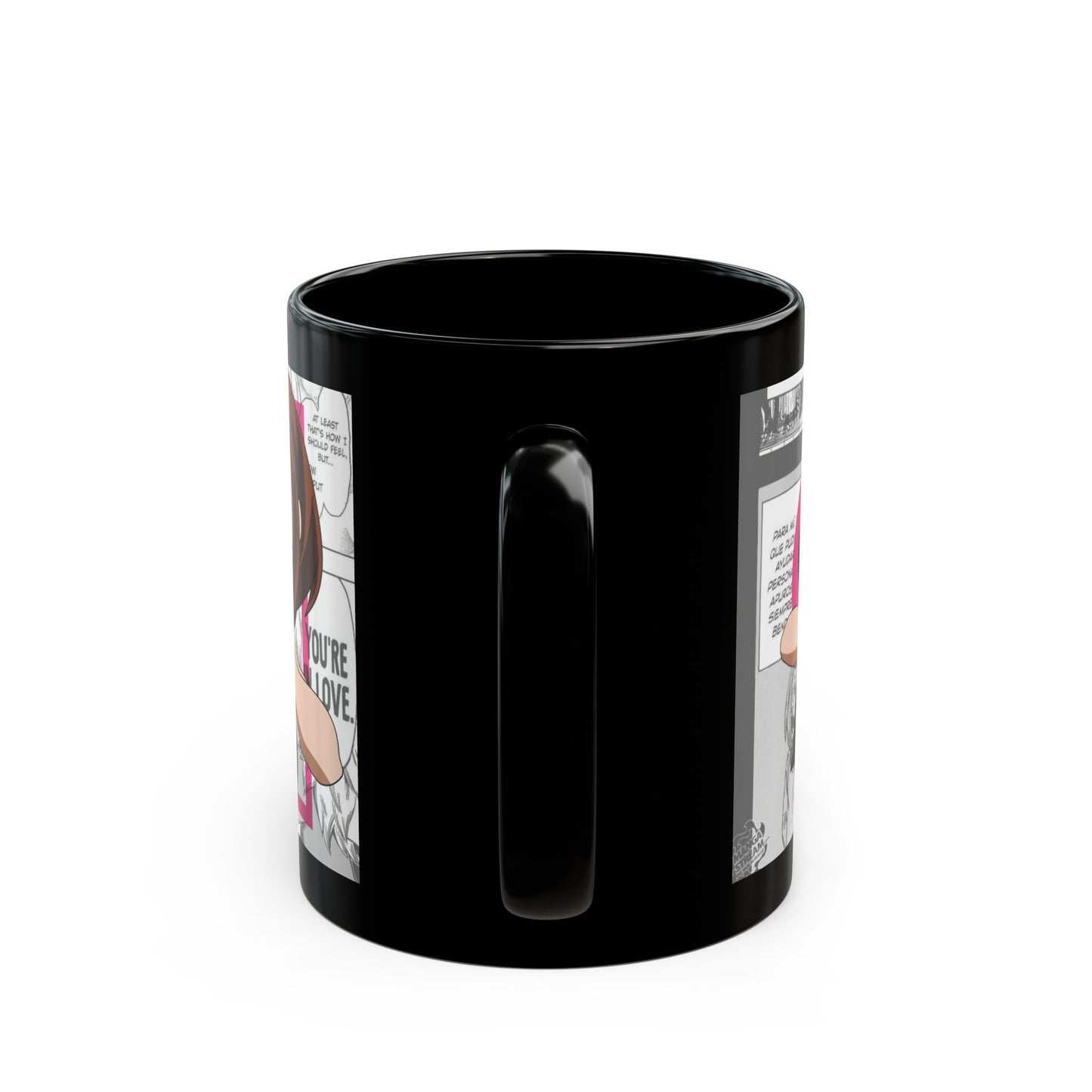 Ochaco Uraraka Black Ceramic Mug - My Hero Academia Inspired Gift