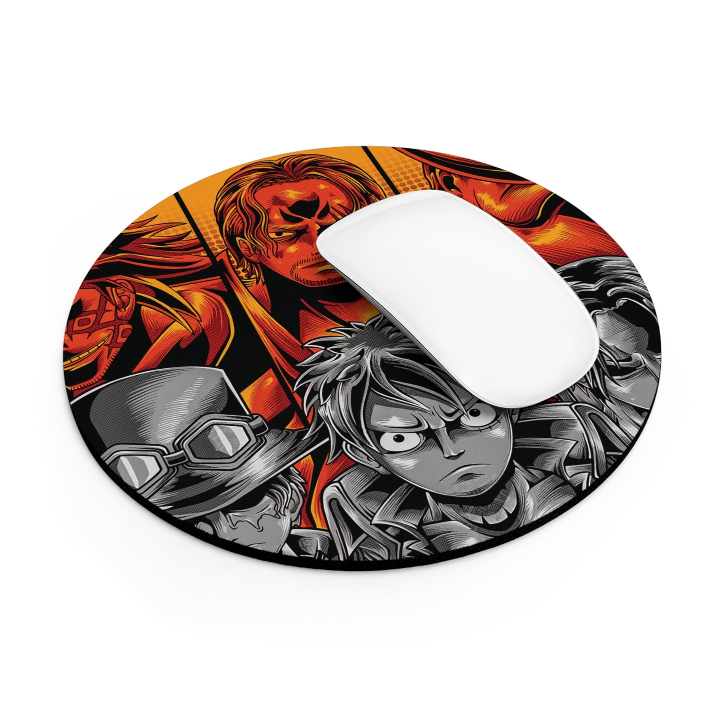 The Three Legends – Round Anime Mouse Pad