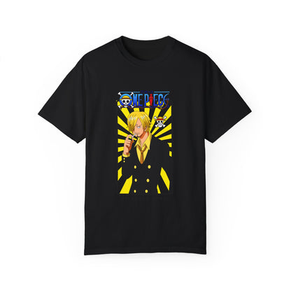 Garment-Dyed Sanji T-Shirt – One Piece The Chef’s Charm