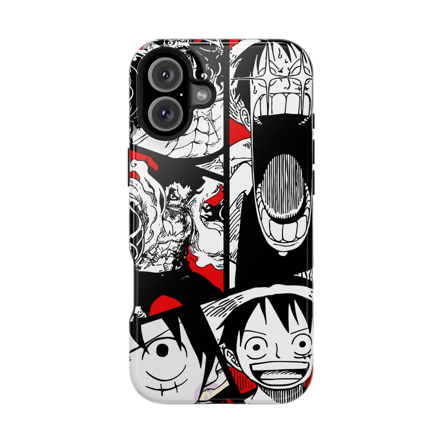 Luffy & Gear 5 Manga Tough Magnetic iPhone Case – Bold Adventure Design