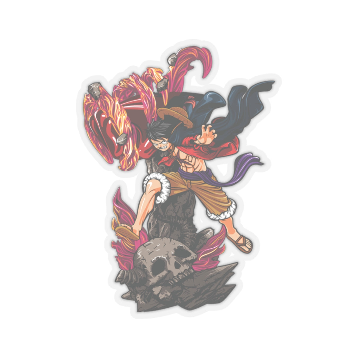 Monkey D. Luffy Kiss-Cut Sticker – Will of the Pirate King