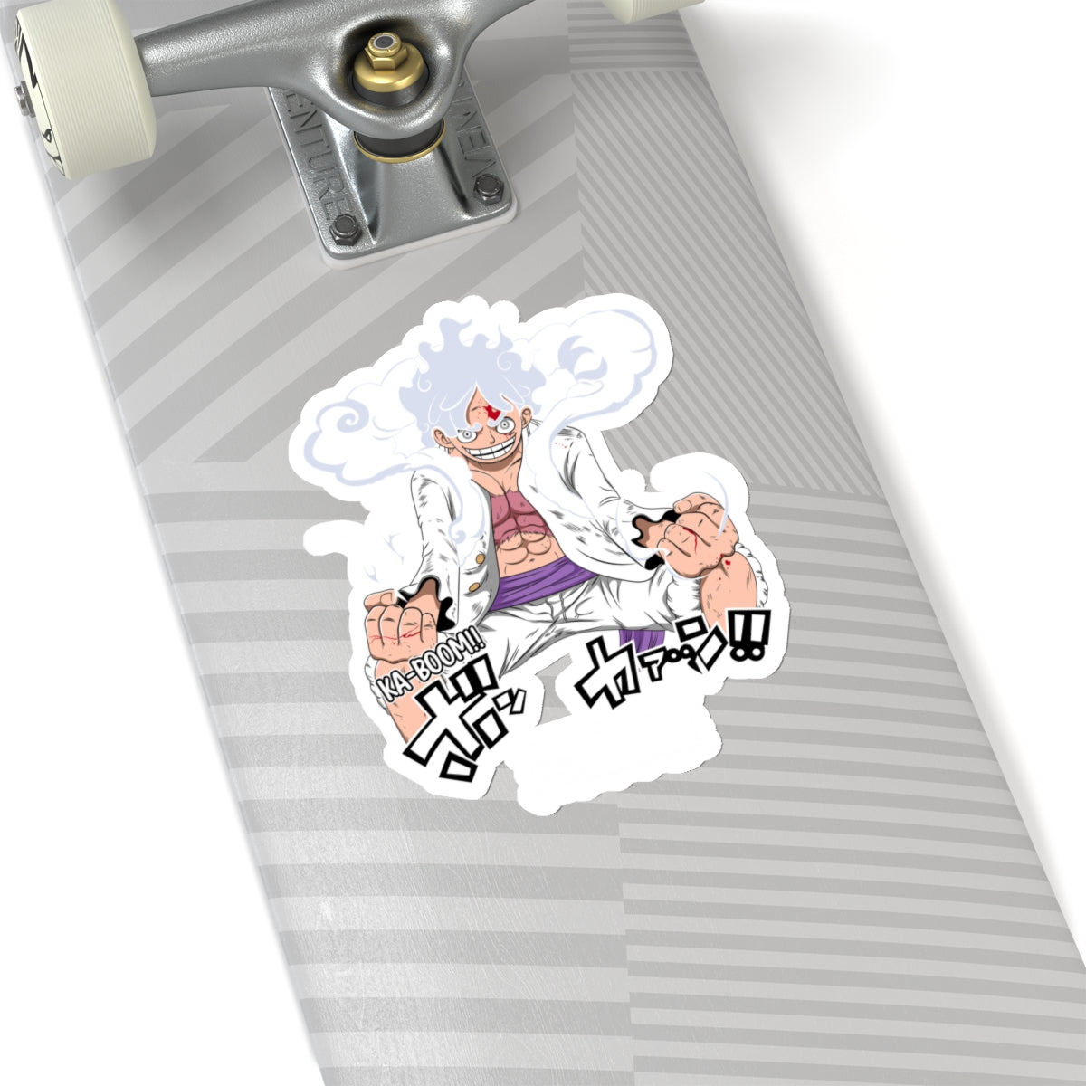 Luffy Gear 5 Ka-Boom Kiss-Cut Sticker – Epic One Piece Moment