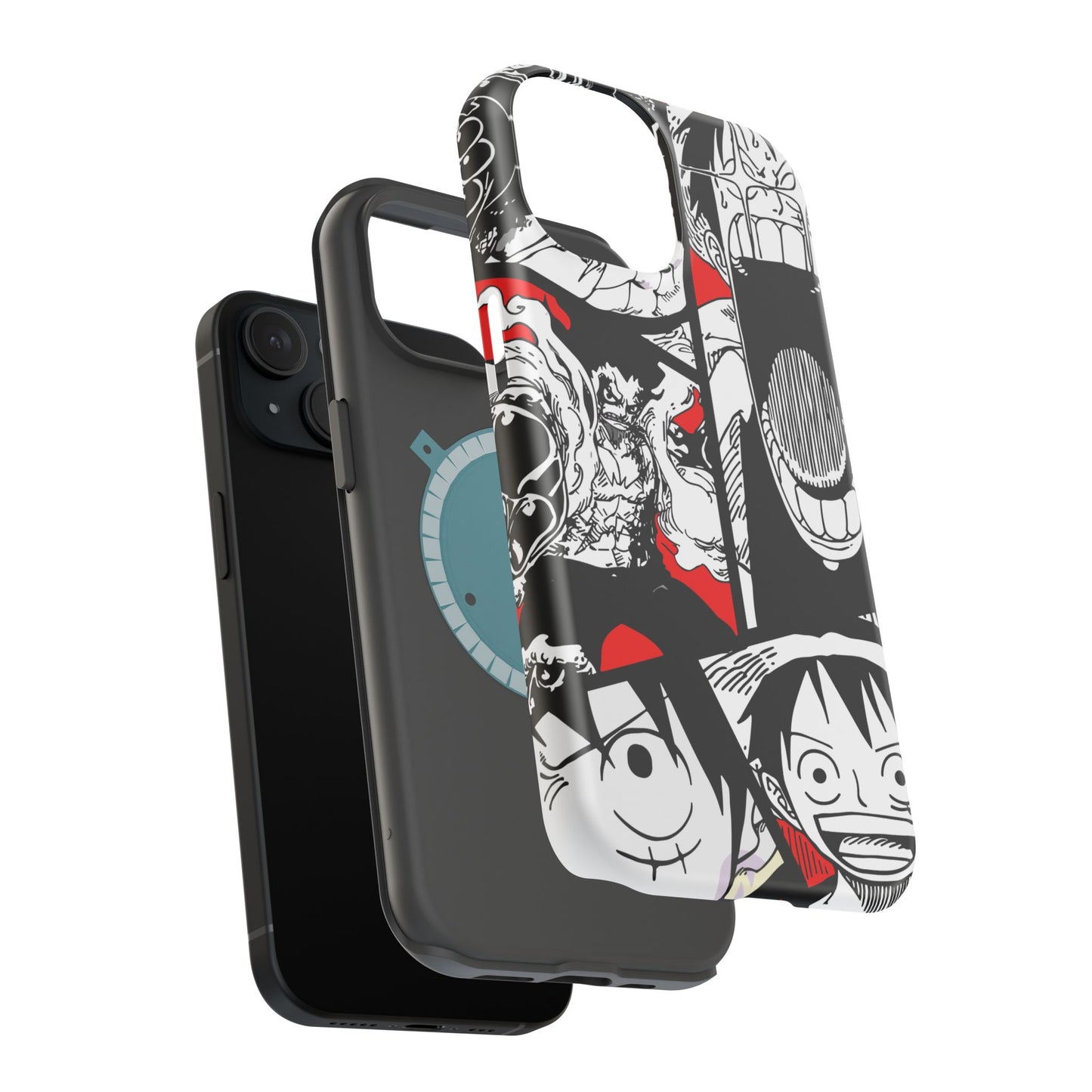 Luffy & Gear 5 Manga Tough Magnetic iPhone Case – Bold Adventure Design