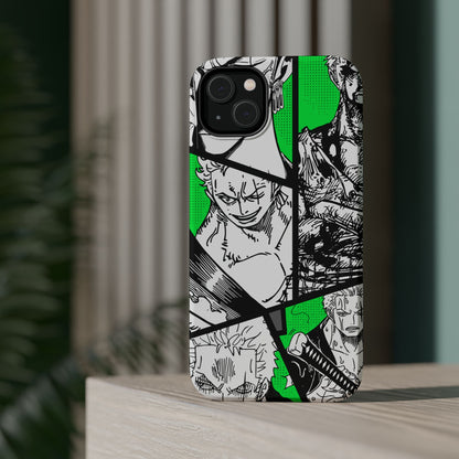 Zoro Magnetic Tough iPhone Case – Embrace the Spirit of the Swordsman